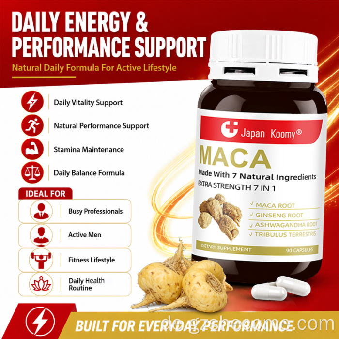 Shecome Maca Root Extra Support Energy Maca-Kapseln